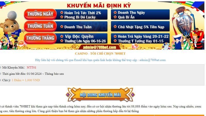 làm thế nào để nhận khuyến mãi tại 789BET